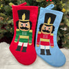 17" Nutcracker Large Stocking | Blue