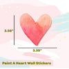 Paint A Heart | Mini Wall Art Sticker