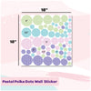 Pastel Polka Dots | Mini Wall Art Sticker