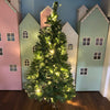 6 ft Pre Lit Luxury Classic Dense Pine Tree With Built In Lights