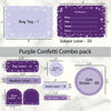 Purple Confetti | Assorted Label Pack