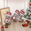 Silver Bells Stocking | Happy Santa