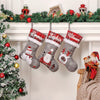 Silver Bells Stocking | Happy Santa