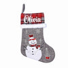 Silver Bells Stocking | Snowy Snowman