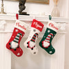 Whimsical Gnome Stocking | White