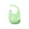 Roll and Lock Silicone Bib | Key Lime