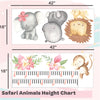 Safari Animals | Height Chart Wall Sticker