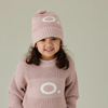 Chunky Knit Letter Beanie | Ballet Pink