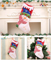 Snowy Scallop And Muffler Stockings | Snowy Snowman