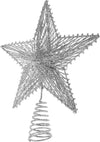 Sparkling Silver Star Christmas Tree Top