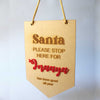 Santa Stop Here flag