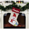 Pom-Pom Fiesta Stockings | Snowy Snowman