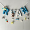 Personalised Name Bunting/Garland | Teddy on a Plane