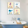 Under The Sea | Bathroom Frames (Set of 4)