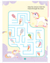 Unicorn Activity and Colouring Book- Die Cut Animal Shaped Book