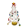 Wooden DIY 3D Winter Wonderland Tabletop Tree With 20 Ornaments | White