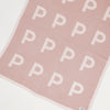 Multi Letter Blanket | Ballet Pink