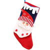 Snowy Scallop And Muffler Stockings | Happy Santa