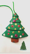 Jumbo Christmas Trees Ornament Crayons - Set of 6