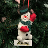 Happy Snowman Felt Ornament