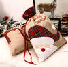 Burlap Holiday Treasure Sack | Santa