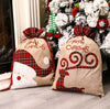 Burlap Holiday Treasure Sack | Santa