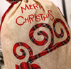 Burlap Holiday Treasure Sack | Reindeer