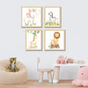 Wild Animal | Framed Wall Art (Set of 4)