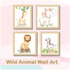 Wild Animal | Framed Wall Art (Set of 4)