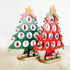 Wooden DIY Merry Mistletoe Tabletop Tree With 21 Ornaments | Green