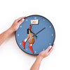 Personalised Wall Clock | Basketball Fever Girl