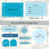 Blue Confetti | Assorted Label Pack