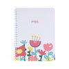 Personalised Spiral Notebook | Flower Power