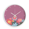 Personalised Wall Clock | Flower Power