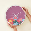 Personalised Wall Clock | Flower Power