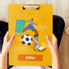 Personalised Clipboard | Football Goals Boy