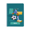 Personalised Spiral Notebook | Football Goals Girl