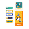 Personalised Name Stickers | Football Goals Girl