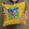 Personalised Photo Cushion | Football Goals Girl