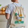 Personalised Drawstring Bag | Football Goals Girl