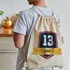 Personalised Drawstring Bag | Jersey Number