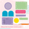 Mixed Girl Confetti | Assorted Label Pack