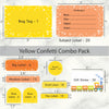 Yellow Confetti | Assorted Label Pack