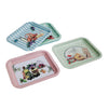 Vintage Picnic Basket Mini Serving Trays (Set of 6)